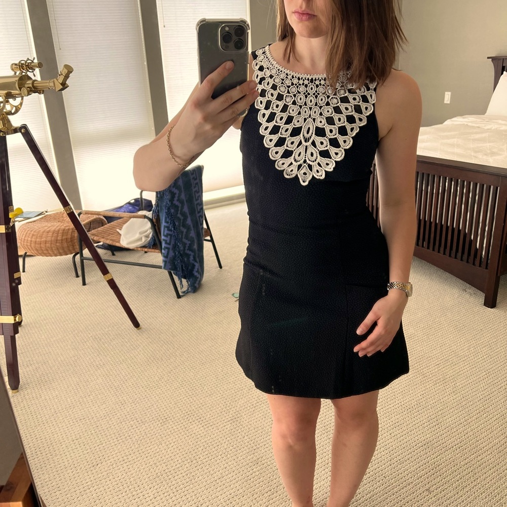 Kensie Black and Lace Dress